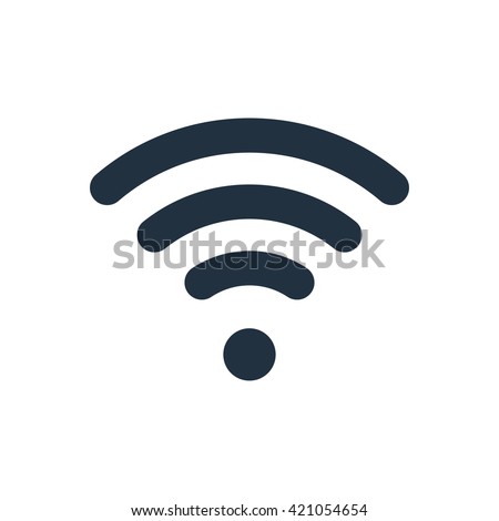 Wi Fi vector icon. Royalty-Free Stock Photo #421054654