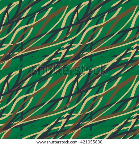 Fiber Woodland Camouflage.
Seamless pattern.