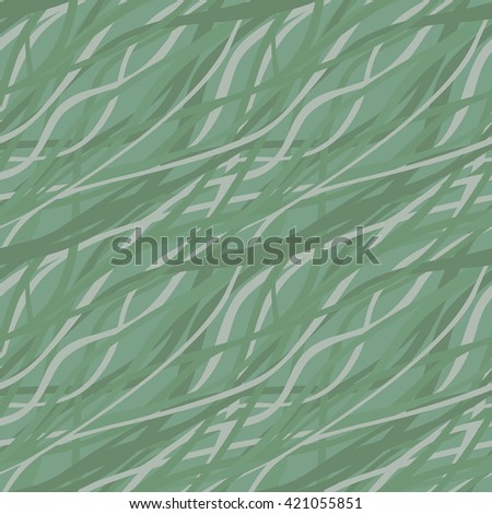 Fiber Forest Camouflage. Green Version.
Seamless pattern.