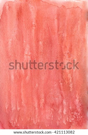 Abstract pink watercolor background wet on dry paper Royalty-Free Stock Photo #421113082