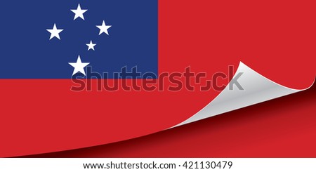 Samoa flag vector illustration.