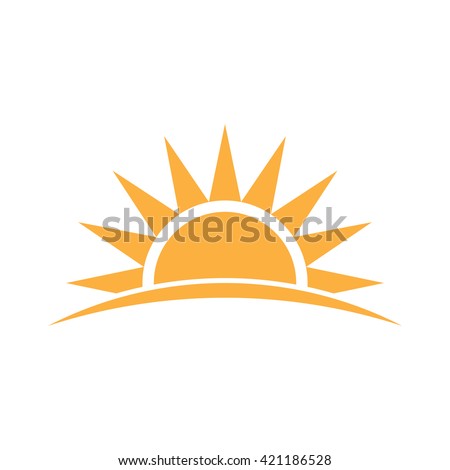 Sunshine logo. Vector graphic illustration 