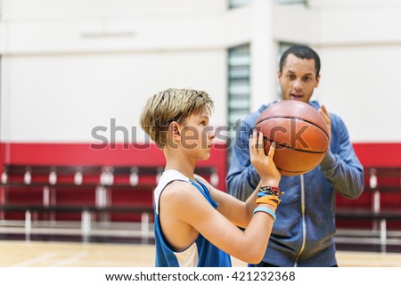 Team Teamwork Basketball Training Game Concept