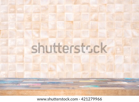 Wood material background for product display.