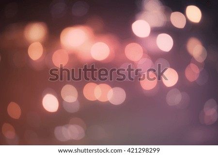 Abstract Bokeh blurred red pink color light can use background