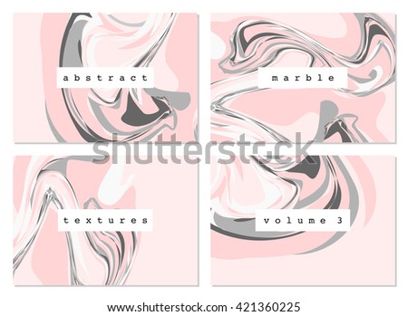 A set of four marble textures in pastel colors.