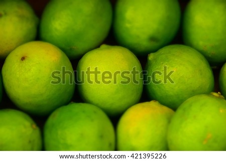 macro detail of limes