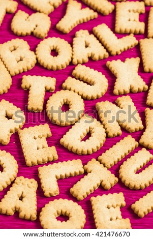 letters cookies