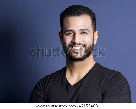 east asian handsome man wearing black tshirt and jeans  Royalty-Free Stock Photo #421534081