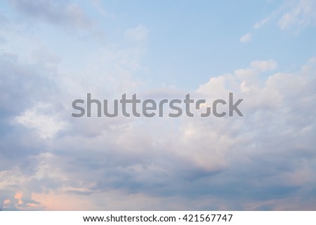 dark storm clouds before rain, Storm clouds and lightning when sunset. Sky in pink and purple color. abstract background