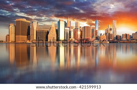 New York City, Manhattan, downtown, NYC, USA.