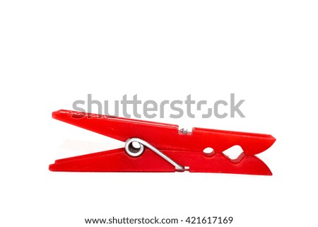 Clothespin red