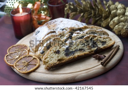 stollen - german christmas fruit bread