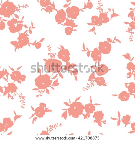 Flower illustration pattern