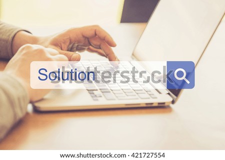SEARCH WEBSITE INTERNET SEARCHING SOLUTION CONCEPT