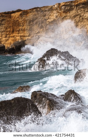stormy day on the island of Malta