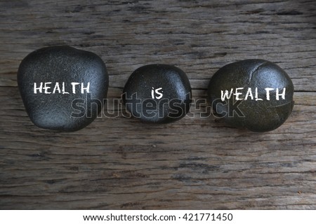 Health is wealth, health conceptual Royalty-Free Stock Photo #421771450