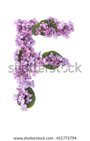 Floral alphabet.