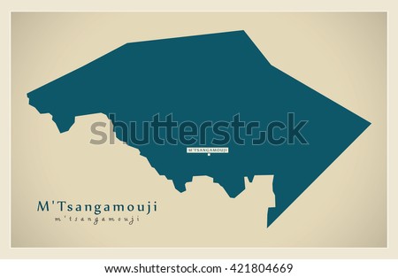 Modern Map - M'Tsangamouji YT
