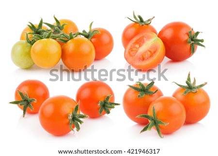 tomato on white background