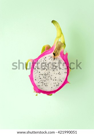 image of fresh fruit on green  background