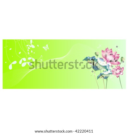 Vector of Beautiful background for designs
