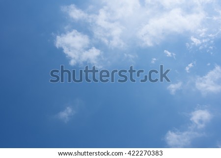 soft white clouds against blue sky