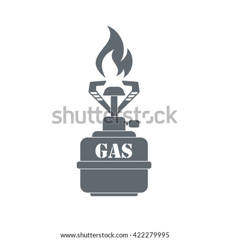 Camping stove icon vector. Flat icon isolated on the white background. Vector illustration.

