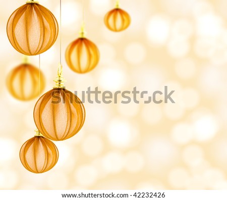 Beautiful background with elegant Christmas decorations