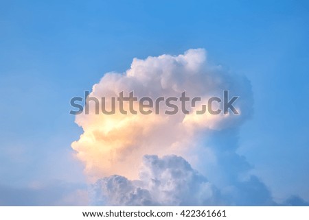Blue Sky and White Cloud 
