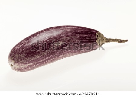 Fresh eggplant Isolated on a white background