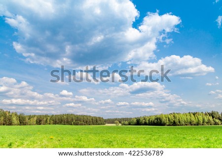 landscape with clouds
