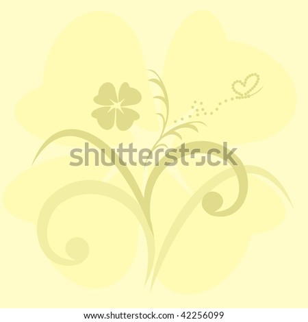 cute flowers background - vector