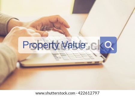 SEARCH WEBSITE INTERNET SEARCHING PROPERTY VALUE CONCEPT