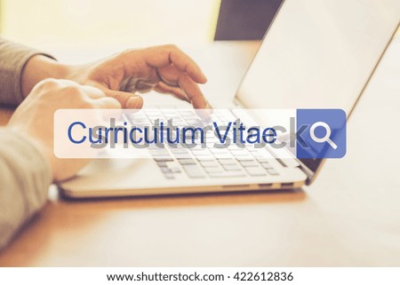 SEARCH WEBSITE INTERNET SEARCHING CURRICULUM VITAE CONCEPT