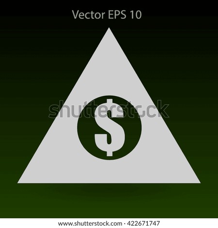top of the financial pyramid vector illustration