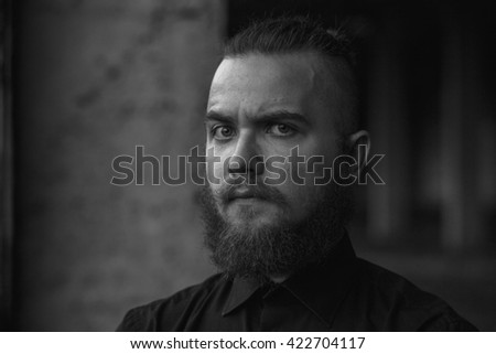 view bearded man
