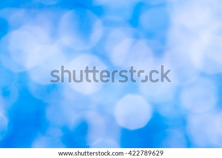 Blurry blue bokeh background 