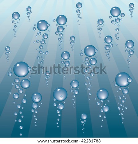 Background from the drops. Vector.