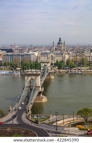 Cain Bridge day shot, Budapest Hungary.
