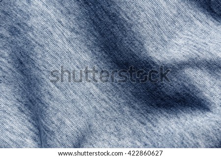Blue knitting cloth texture. Background and texture for design.