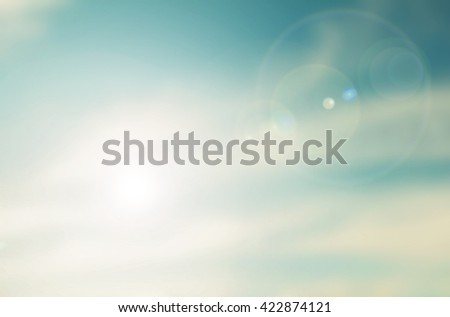 Blurred sky vintage background nature. Beautiful blue Ideas for the vacant posts. Sky in summer Turquoise Royalty-Free Stock Photo #422874121