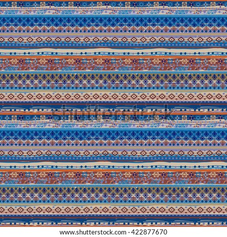 Ethnic boho seamless pattern. Tribal art woven  print. Background texture, wrapping, wallpaper