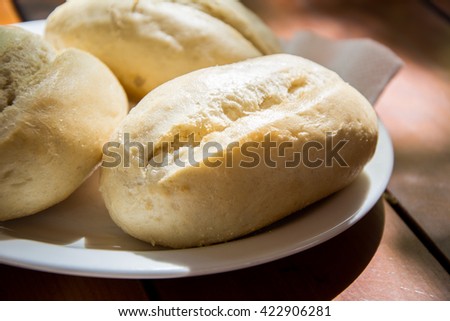 Close-up of traditional bread. Homemade cooking made from whole wheat and grains with breads. Buttermilk Dinner Buns