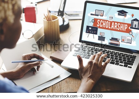 Scholarship Aid College Education Loan Money Concept Royalty-Free Stock Photo #423025330