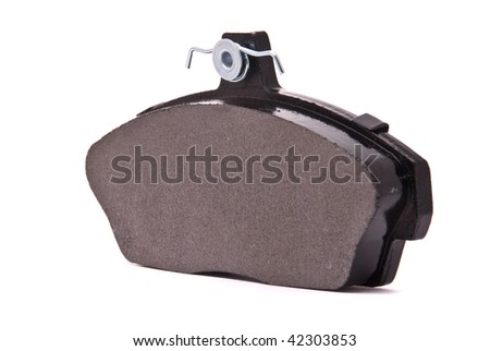 Brake pad on a white background