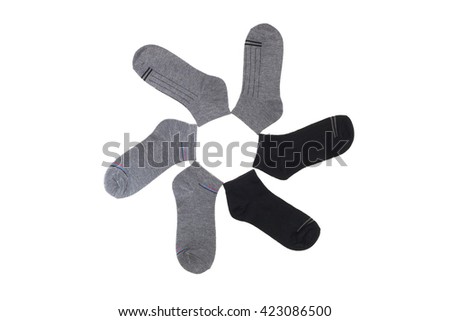 Socks isolated from white background.