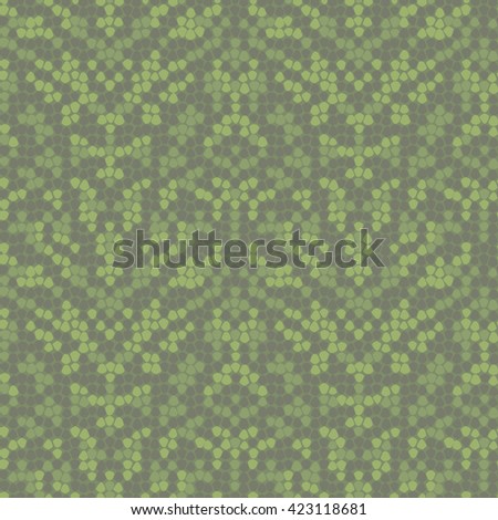 Snake Scales. Texture Of Green Environment Camouflage.
Seamless pattern.