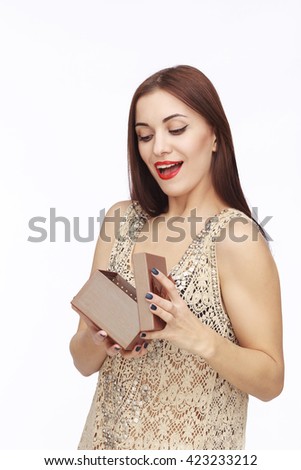 Young happy woman with cellphone