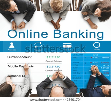 Online Banking Finance Banking E-banking Concept
